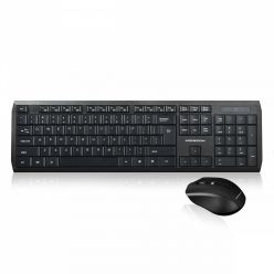 Modecom MC-7200 set bezdrátové klávesnice a myši, 1200 DPI, USB, CZ, černý