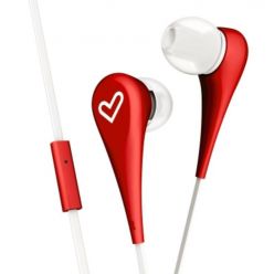 ENERGY Earphones Style 1+ Red, sluchátka s mikrofonem, 90±3dB, 3.5 mm mini jack