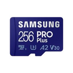 Samsung PRO Plus 256GB microSDXC karta, UHS-I U3 A2 + SD adaptér