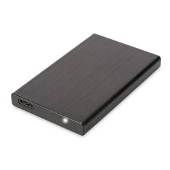 Digitus hliníkový externí box na 2.5" SATA disk, USB 3.0, černý