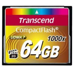 Transcend 64GB CompactFlash paměťová karta, 1000x