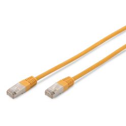 Digitus CAT 5e SF-UTP patch cable, Cu, PVC AWG 26/7, length 10 m, color yellow