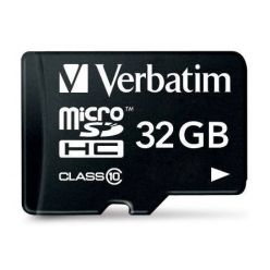 Verbatim 32GB microSDHC karta, Class 10 + adaptér