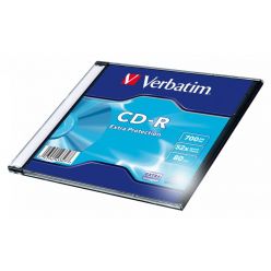 Verbatim CD-R 700MB, 52x, 1ks, jewel case