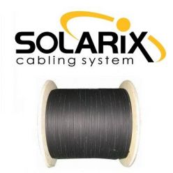 Solarix optický kabel DROP1000  12 vl. 9/125 SM LSZH universal, 500m, černý