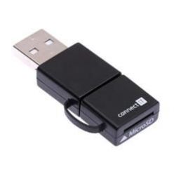 CONNECT IT SMART OTG čtečka MicroSDHC karet pro mobilní telefony a PC