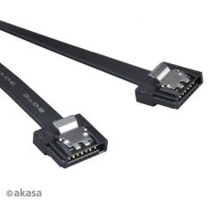 AKASA AK-CBSA05-15BK PROSLIM, SATA III kabel, 15cm, černý