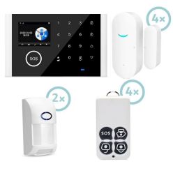 XtendLan IDS-CS118/ Zabezpečovací ústředna/ GSM/ WiFi/ 433MHz/ baterie/ LCD/ Tuya podpora/ KIT