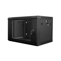 Nástěnný rack 19'' 6U 600X450mm černý