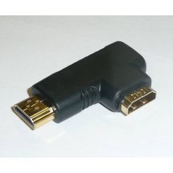 PremiumCord HDMI adaptér  19pin Female - 19pin Male do úhlu 90° levá