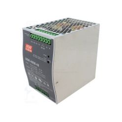 MEANWELL DDR-480B-48, průmyslový měnič napětí z 17-34V na 48V 480W na DIN