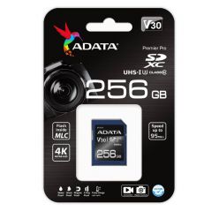 ADATA 256GB SDXC karta, UHS-I U3, 95/60MB/s