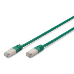 Digitus CAT 5e SF-UTP patch cable, Cu, PVC AWG 26/7, length 5 m, color green