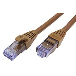 UTP patchkabel kat. 6a, Component Level, 1,5m, LSOH, hnědý