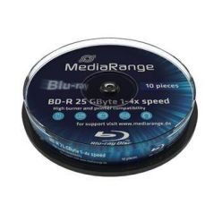 Mediarange BD-R média, 25GB, 4x, printable, 10ks, cake