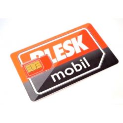 Předplacená SIM karta Blesk Mobil, kredit 150Kč, volání 2,50Kč/min, zdarma přístup na blesk.cz