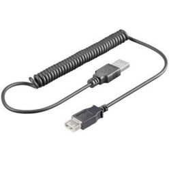 PremiumCord USB 2.0 kabel prodlužovací kroucený, A-A, 35cm - 150cm