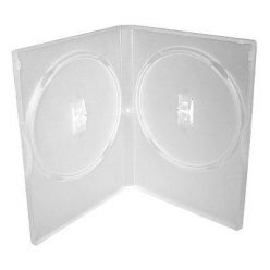 Plastový DVD box pro 2 DVD - 14mm, průhledný
