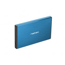Natec Rhino Go, externí box pro 2.5" HDD, USB 3.0, hliníkové tělo, modrý
