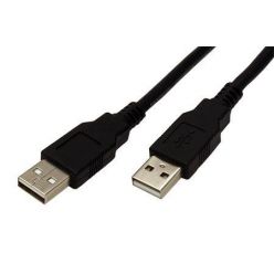 Roline USB 2.0 kabel, A-A, 1.8m, propojovací, černý