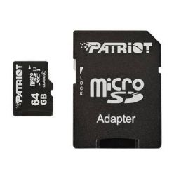 Patriot 64GB microSDXC karta, UHS-I U1 + adaptér