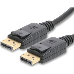 PremiumCord DisplayPort 2.0 přípojný kabel M/M, 2m, zlacené konektory