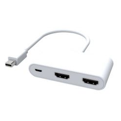 PremiumCord adaptér mini DisplayPort -> 2x HDMI splitter, podpora 4K@60Hz