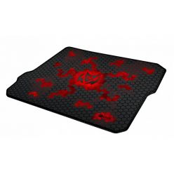 C-TECH ANTHEA CYBER RED, podložka pod myš, 320x270x4mm, obšité okraje