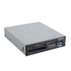 AKASA AK-ICR-07U3, čtečka karet, 1xUSB 3.0, interní, stříbrná