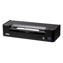 Přepínač KVM 3:1 (USB klávesnice a myš, DP, audio), DP + USB 3.0 - USB C, 4K@60Hz (CS1953)