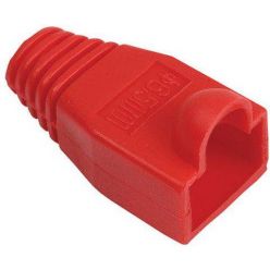 Krytka konektoru RJ45 na kulatý kabel, 1ks, červená