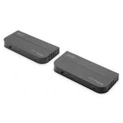 DIGITUS Sada 4K HDMI KVM Extender, CAT / IP, 4K @ 30Hz, 100 m, 3x USB