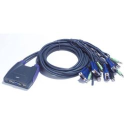 ATEN KVM switch CS-64U USB 4 PC mini, 1,8 metru