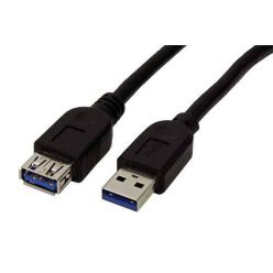 Roline USB 3.0 kabel prodlužovací, 1.8m, černý