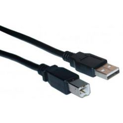 PremiumCord Kabel USB 2.0, A-B, 1m barva černá