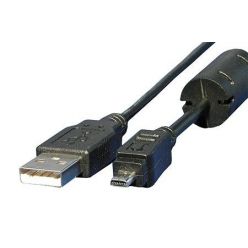 USB 2.0 kabel, typ A -> mini 8 pin Samsung, 1.8m, černý
