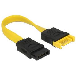 Delock Prodlužovací kabel SATA 6 Gb/s samec > SATA samice 10 cm žlutý