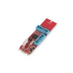 Digitus DS-30224, USB 3.0 řadič do M.2 2260/2280 (PCIe) slotu, 2x 19-pin USB 3.0