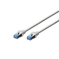 Digitus CAT 5e SF-UTP patch cable, PVC AWG 26/7, length 3 m, color grey