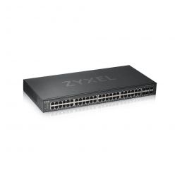 Zyxel GS1920-48v2, 50 Port Smart Managed Switch 44x Gigabit Copper and 4x Gigabit dual pers., hybrid mode, standalone o