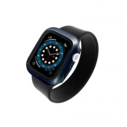 Ochranné pouzdro FIXED Pure+ s temperovaným sklem pro Apple Watch 40mm, modré