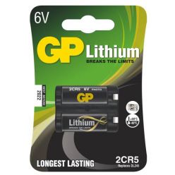 GP 2CR5, 6V lithiová baterie, 1400 mAh