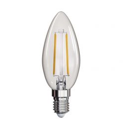 Emos LED žárovka CANDLE, 2W/25W E14, WW teplá bílá, 250 lm, Filament A++