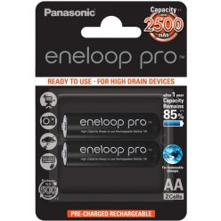 Panasonic eneloop pro, AA, Ni-Mh, 2500mAh, 500 cyklů, 2ks