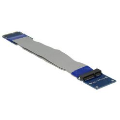 Delock Prodloužení Mini PCI Express / mSATA samec > slot riser card s ohebným kabelem 13 cm