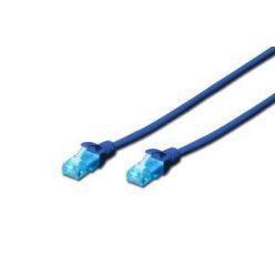 Digitus patch kabel UTP RJ45-RJ45 level CAT 5e 1m modrá