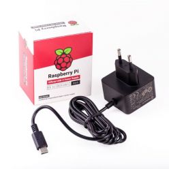 Raspberry Pi USB-C napájecí adaptér 5.1V/3A pro Rpi 4, černý
