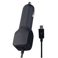 Emos USB nabíječka do auta, 12/24V, 3.1A (15.5W), 1x USB + 1x microUSB