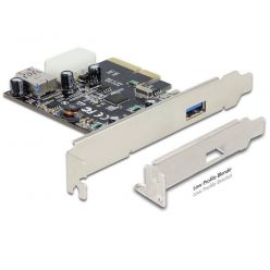 Delock interní USB 3.1 řadič, 2 porty (interní a externí), PCIe
