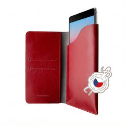 Kožené pouzdro FIXED Pocket Book pro Apple iPhone 6 Plus/6S Plus/7 Plus/8 Plus/XS Max/11 Pro Max, červené